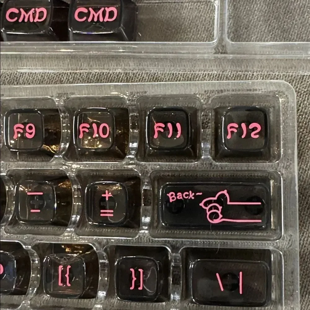 Coolkiller Animal World Theme Clear Keycap Set 142 Key Caps for Keyboards NEW